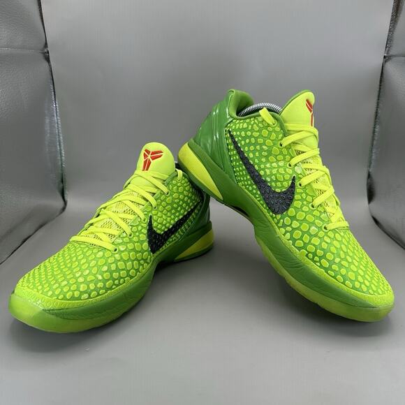 Nike Zoom Kobe 6 Protro Low Grinch 2020 Sneakers CW2190-300 Mens 9 US EXCELLENT main image 8